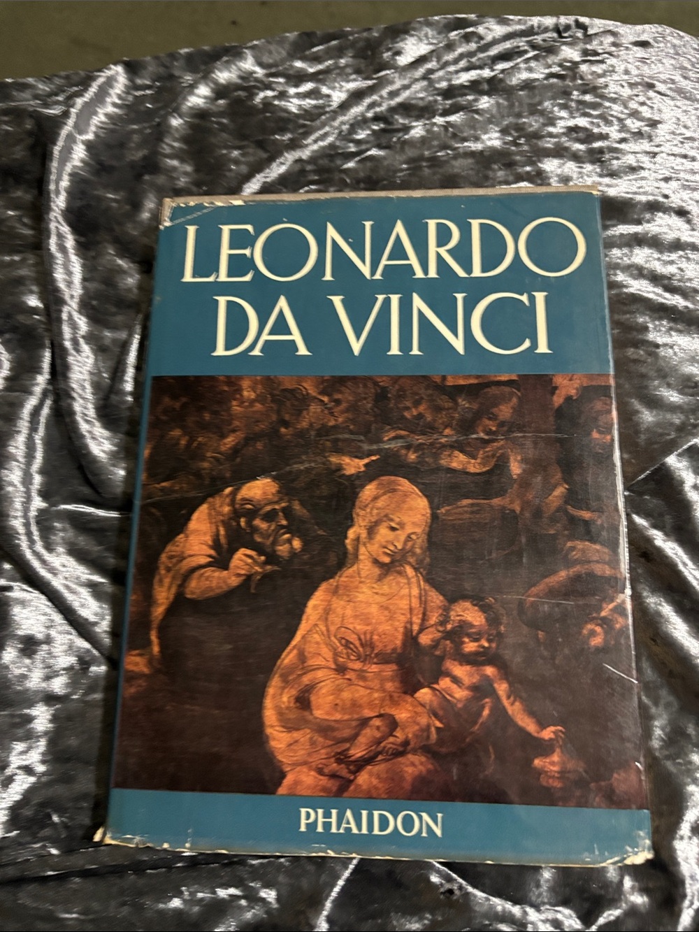Phaidon Leonardo Da Vinci Hardcover — Teal & Brown Artwork Cover
